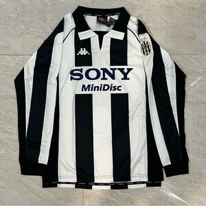 Kappa Black and White Juventus Long Sleeve Jersey